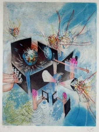 Etching And Aquatint Matta - Paterminant de l'Enfance