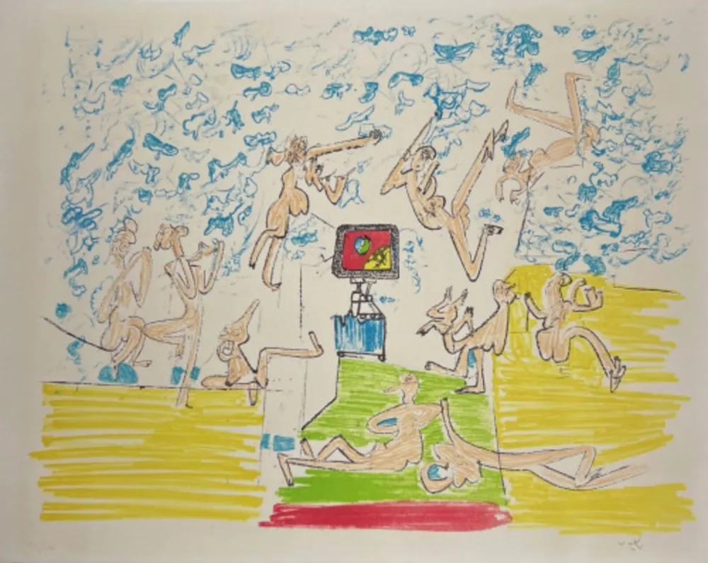 Lithograph Matta - Plate 6 from Fog Gog Magog