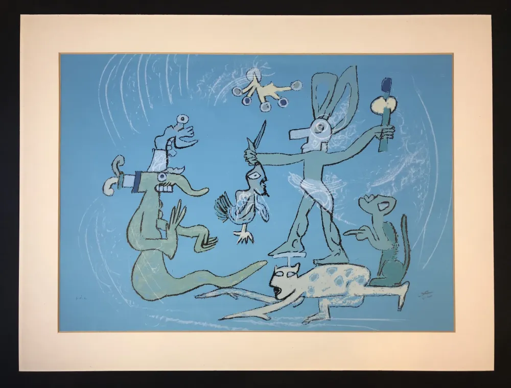 Lithograph Matta - Resumen de iguana ( from Verbo America ) 