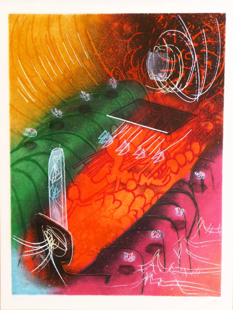 Etching And Aquatint Matta - Saison en Enfer – Attire le gai Venin