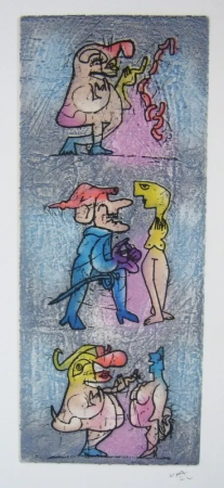 Etching And Aquatint Matta - Sans titre