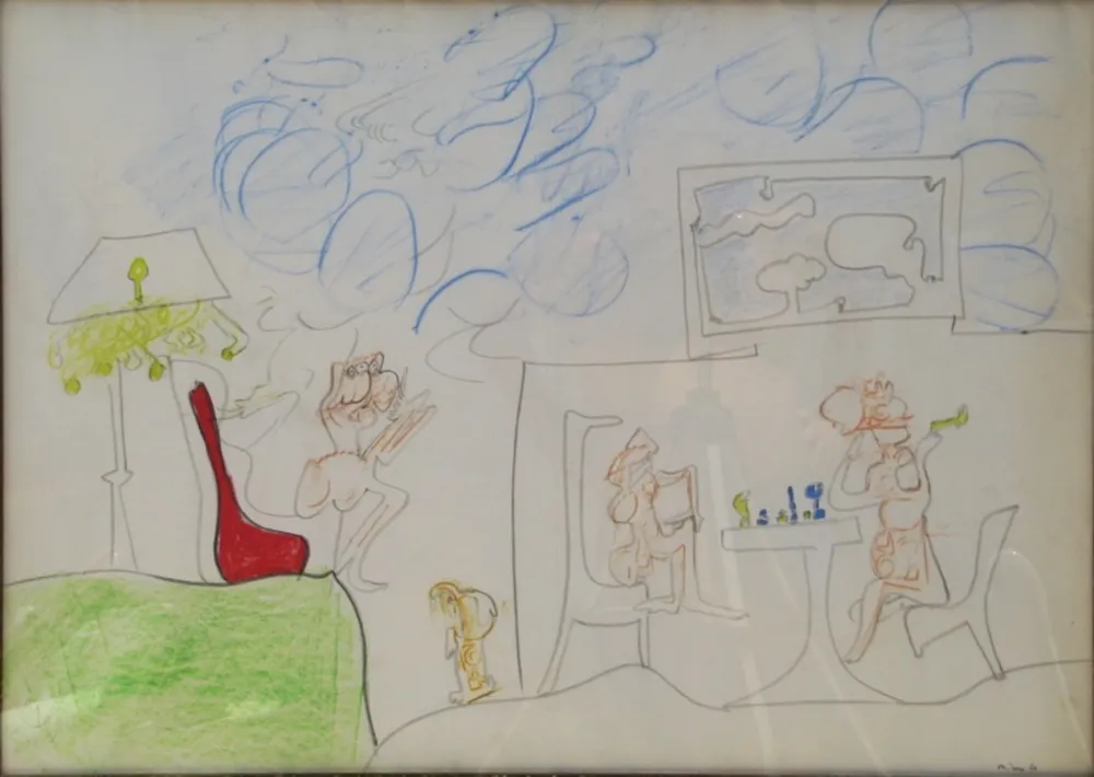 No Technical Matta - Sans Titre 3 Original Pastel/Drawing on Paper