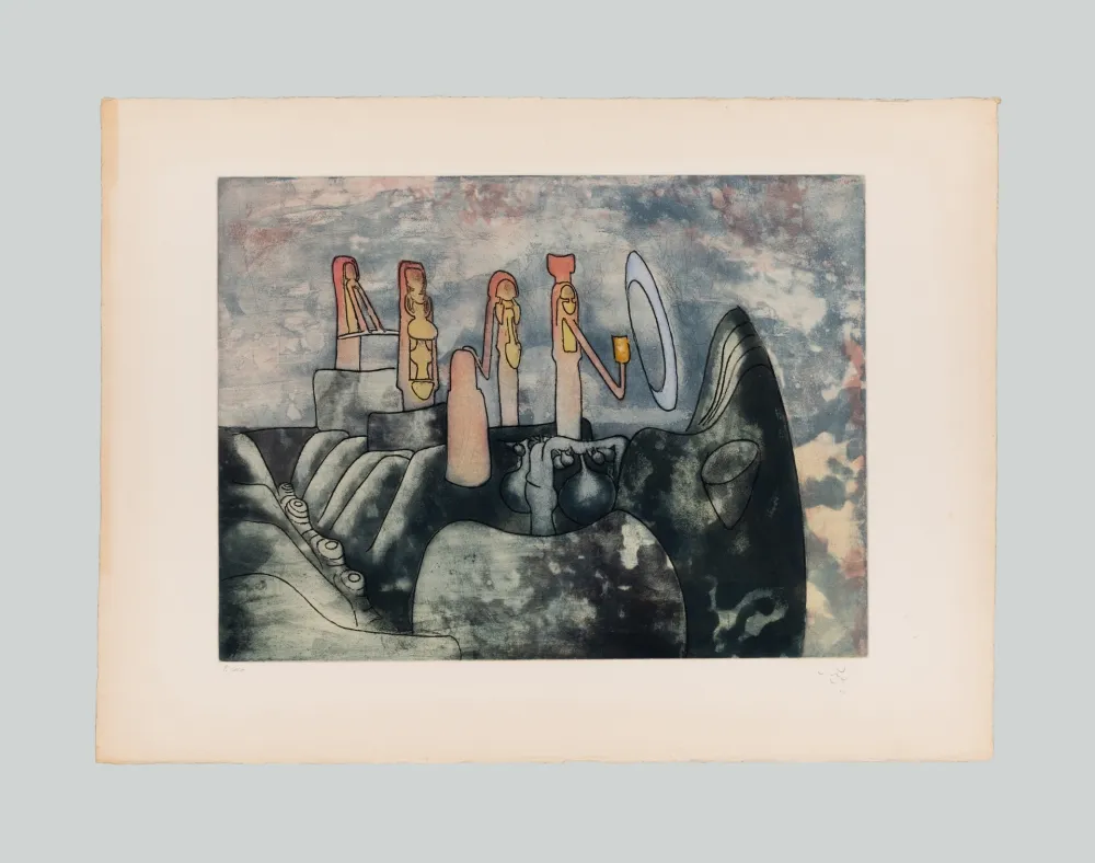 Etching And Aquatint Matta - Senza titolo