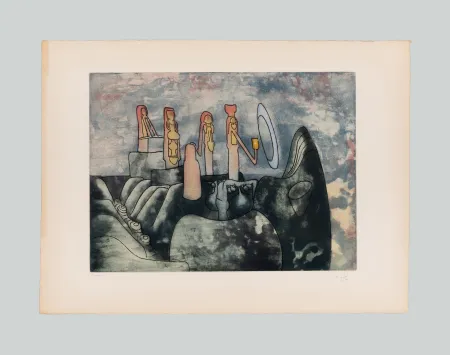 Etching And Aquatint Matta - Senza titolo