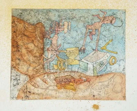 Etching And Aquatint Matta - Sexplication suffisante