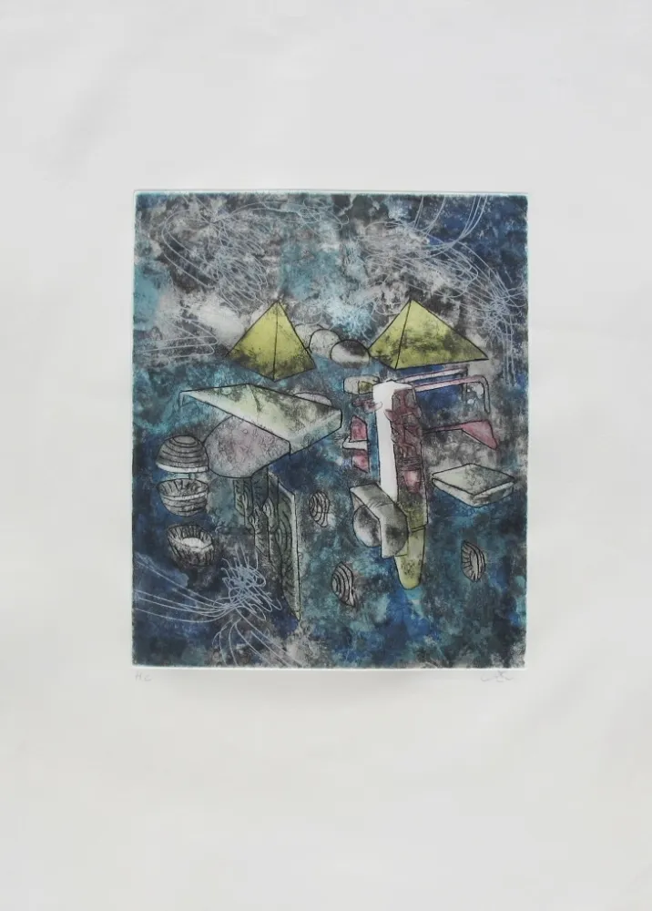 Etching And Aquatint Matta - Si non ti tumbo ti maso