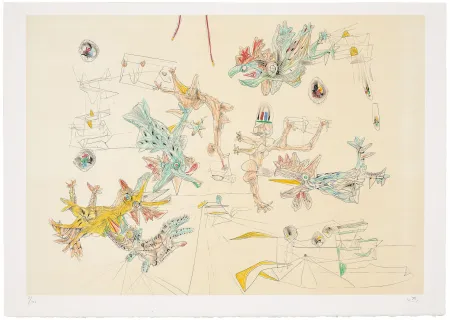 Lithograph Matta - Sois Bastion et Cristobal