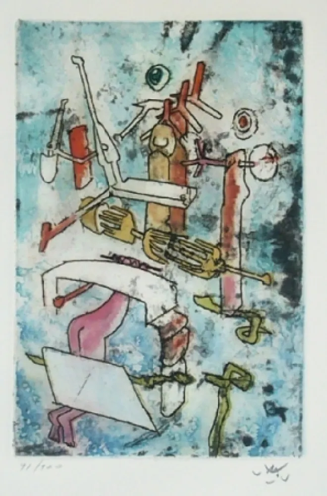 Etching And Aquatint Matta - Songe Songé