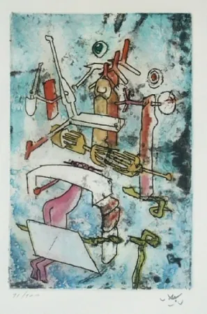 Etching And Aquatint Matta - Songe Songé