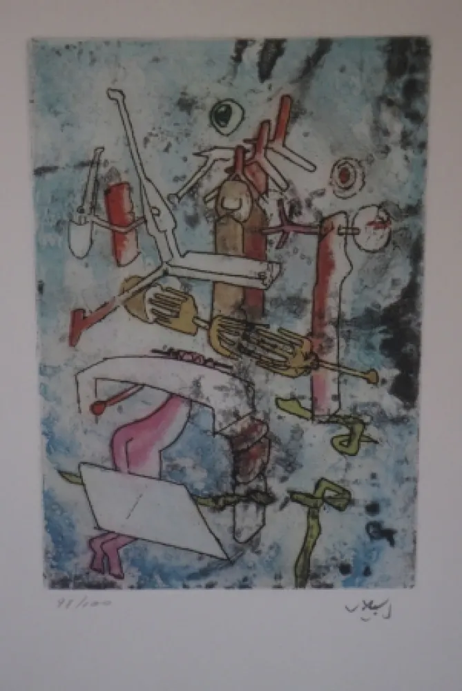 Etching And Aquatint Matta - Songes songés.