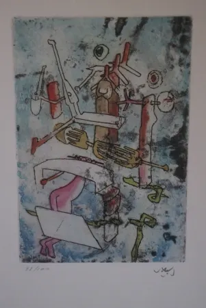 Etching And Aquatint Matta - Songes songés.