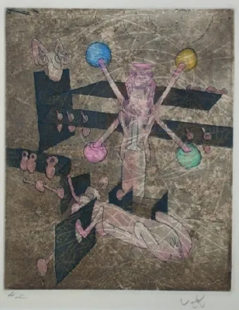 Etching And Aquatint Matta - Sur Matta