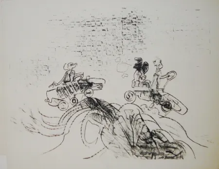 Lithograph Matta - The Car-Boys
