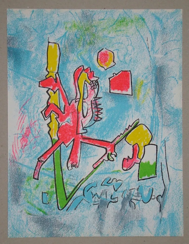 Lithograph Matta - T'ou't se tient