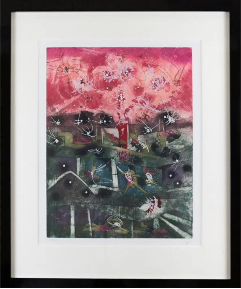 Etching And Aquatint Matta - Tranchetre 