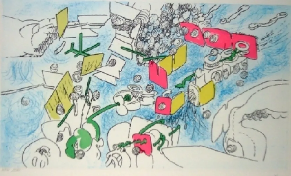 Lithograph Matta - Un pourquoi final