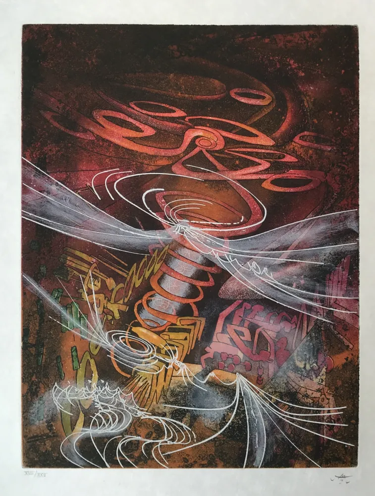 Etching And Aquatint Matta - Untitled