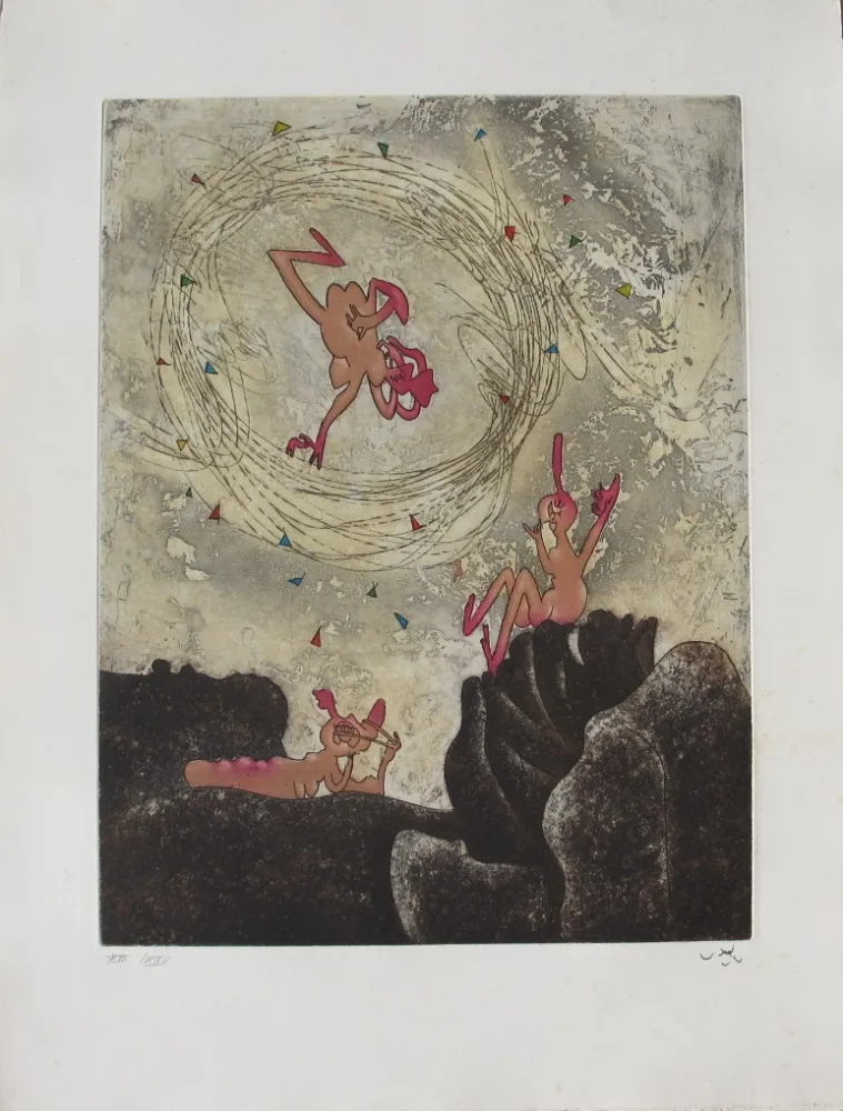 Etching And Aquatint Matta - Va-riante