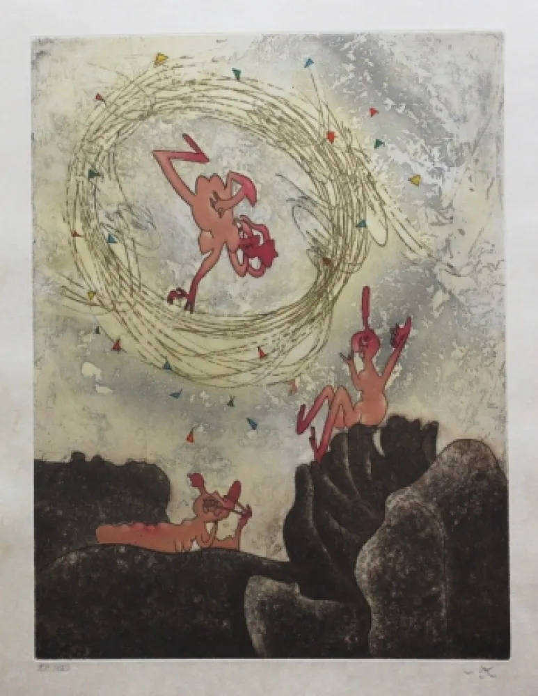 Etching And Aquatint Matta - Va-riante