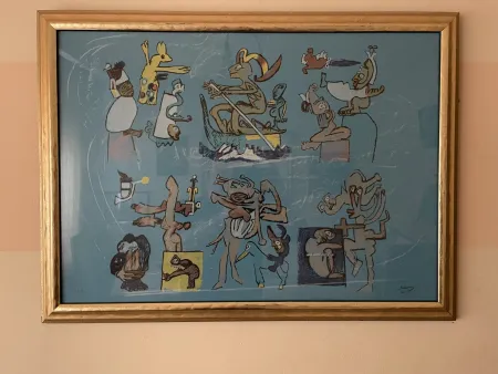 Lithograph Matta - Verbo America