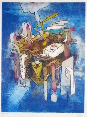 Etching And Aquatint Matta - Vitreurs