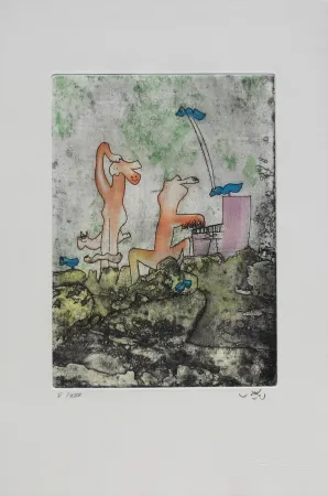 Etching And Aquatint Matta - Vivante mortalité 3