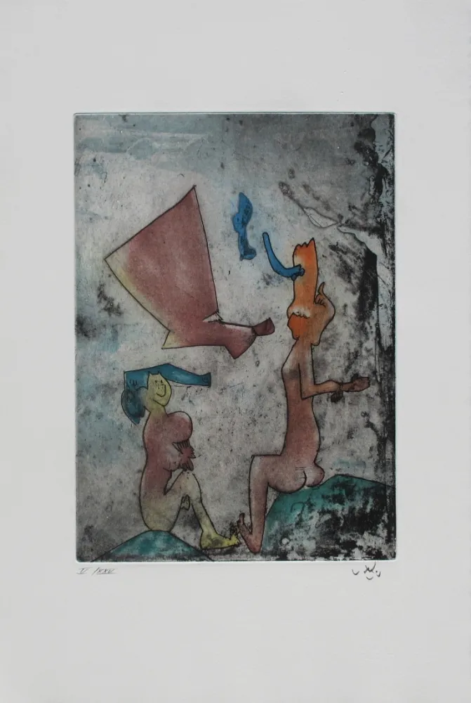 Etching And Aquatint Matta - Vivante mortalité 7