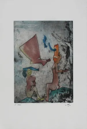 Etching And Aquatint Matta - Vivante mortalité 7
