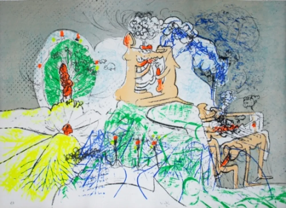 Lithograph Matta - Vivunt in Venerem 