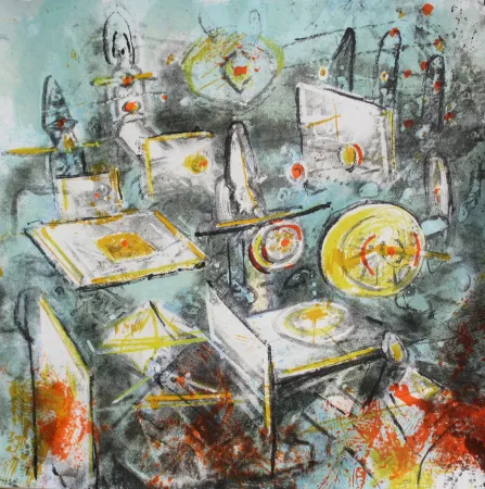 Lithograph Matta - Voies nucléaires (USUOA)