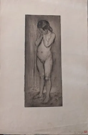 Drypoint Maurin - Pudeur