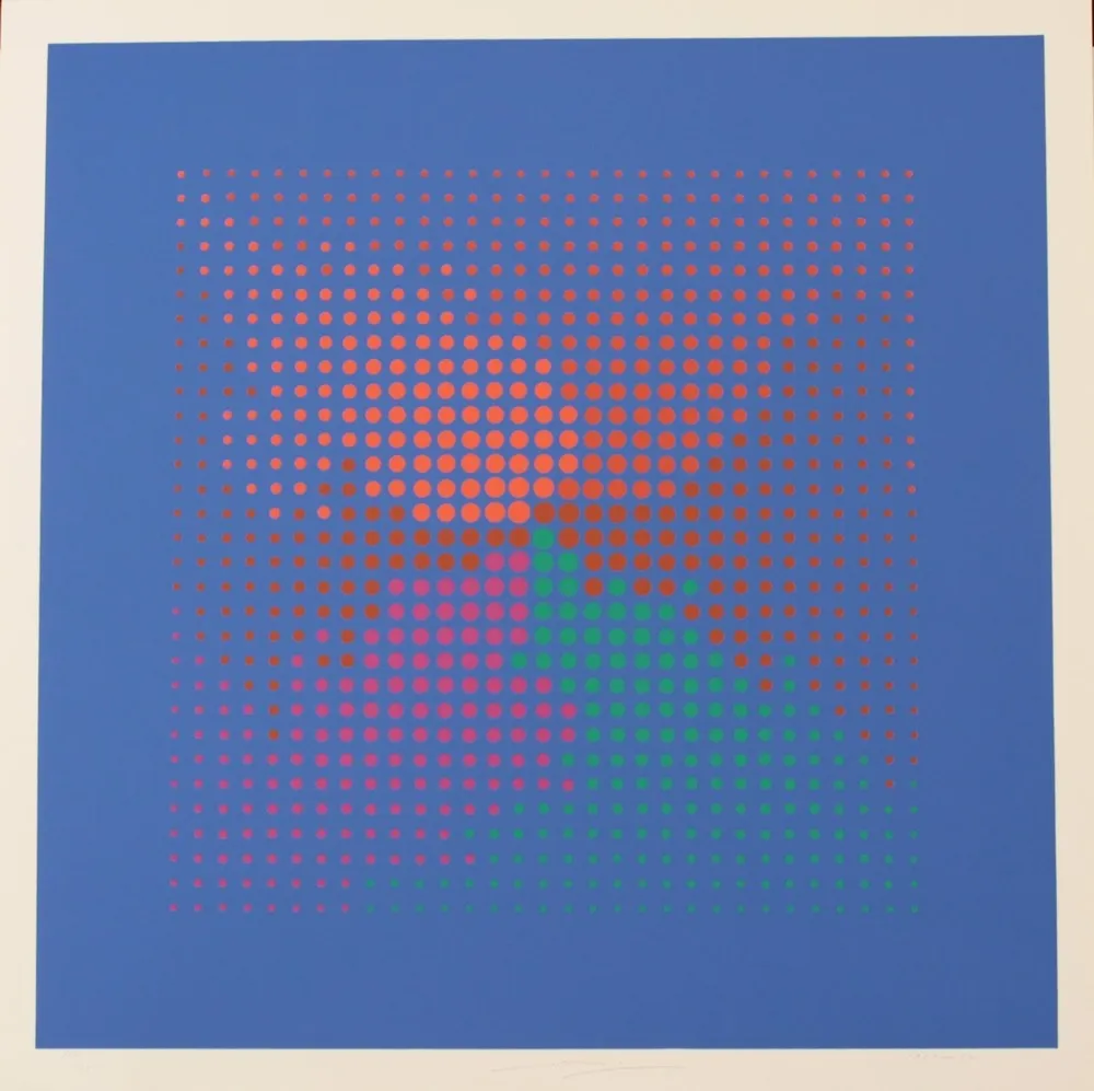 Lithograph Mavignier - DEFORMED SQUARE - EXACTA FROM CONSTRUCTIVISM TO SYSTEMATIC ART 1918-1985