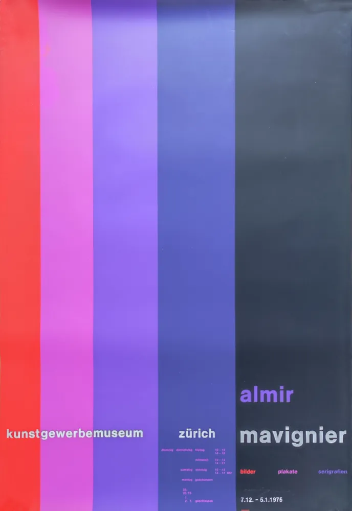 Screenprint Mavignier - Kunstgewerbemuseum Zürich.