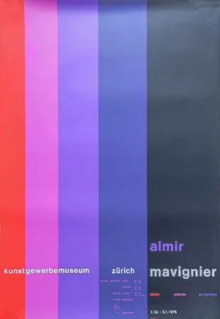 Screenprint Mavignier - Kunstgewerbemuseum Zürich.