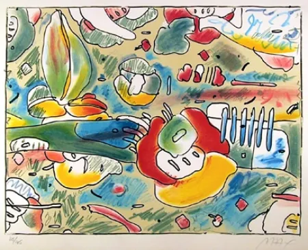 Lithograph Max - Flower Abstract