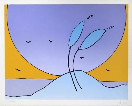 Screenprint Max - SPACE FLOWERS II