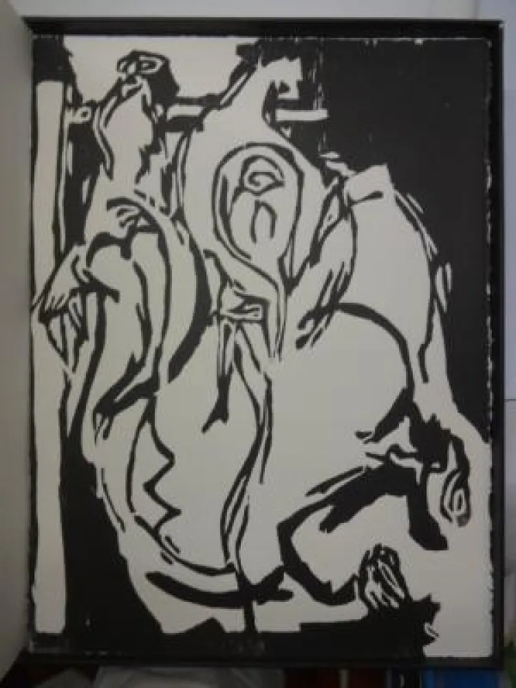 Woodcut Mazet - Eclats