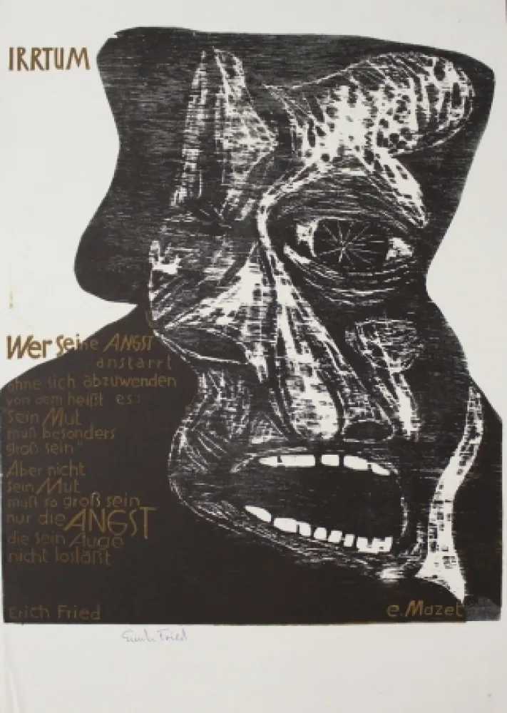 Woodcut Mazet - Irrtum