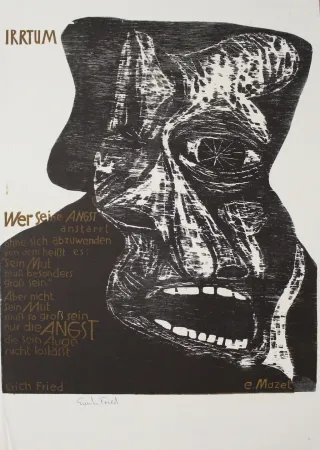 Woodcut Mazet - Irrtum