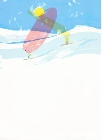 Lithograph Mcdonald  - Ski Couple