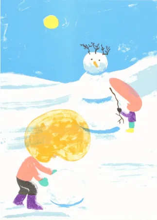 Lithograph Mcdonald  - Snowman