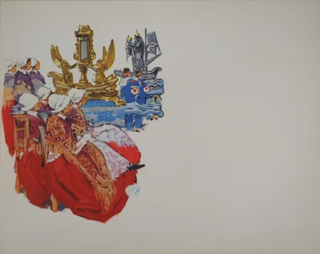 Rotogravure Méheut - Bretagne, Hommage aux Marins