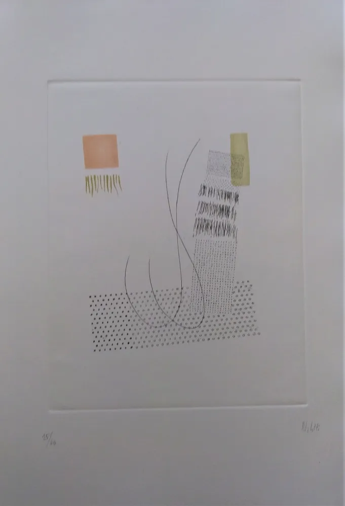 Etching And Aquatint Melotti - Senza titolo