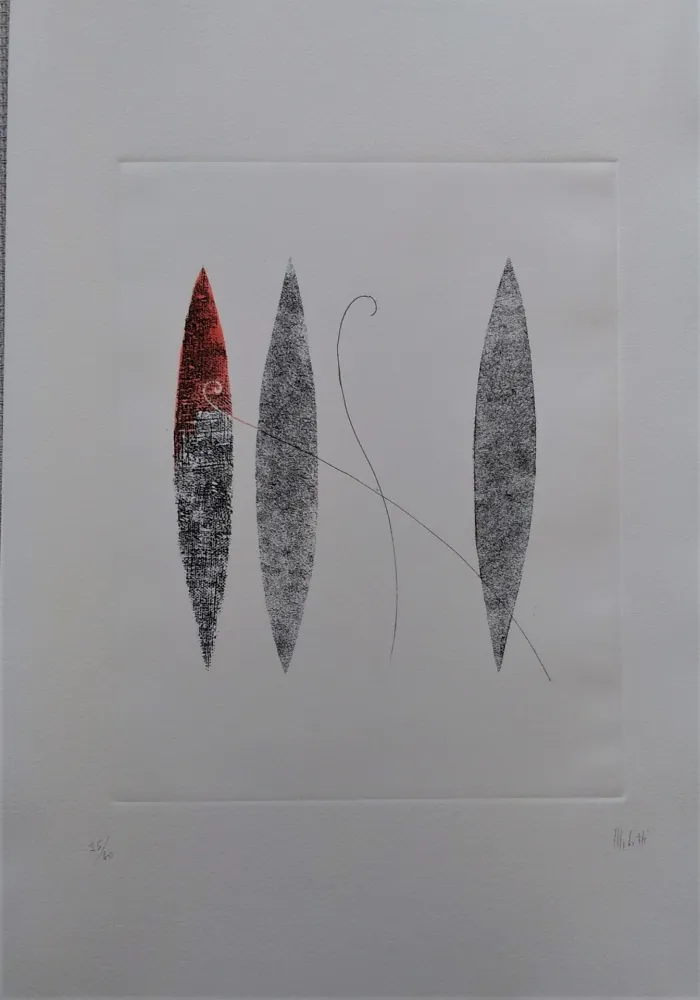 Etching And Aquatint Melotti - Senza titolo