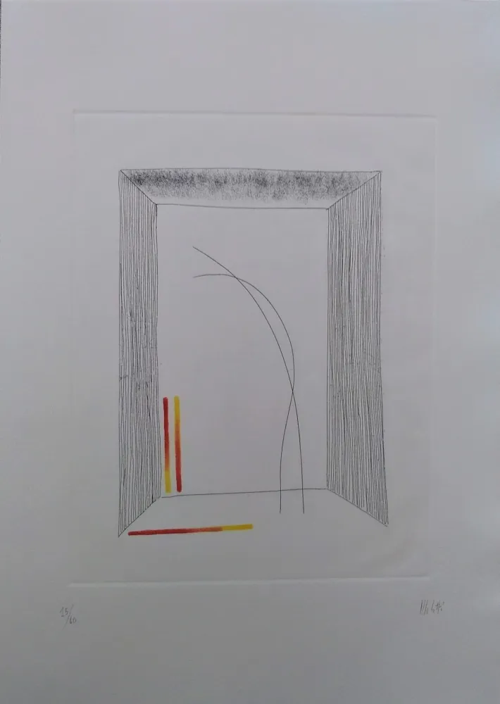 Etching And Aquatint Melotti - Senza titolo