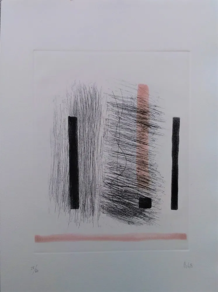 Etching And Aquatint Melotti - Senza titolo