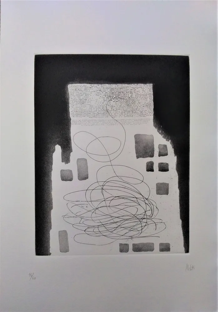 Etching And Aquatint Melotti - Senza titolo