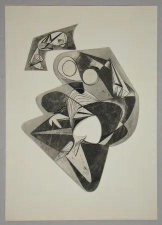 Engraving Mels - Composition pour Art Abstrait