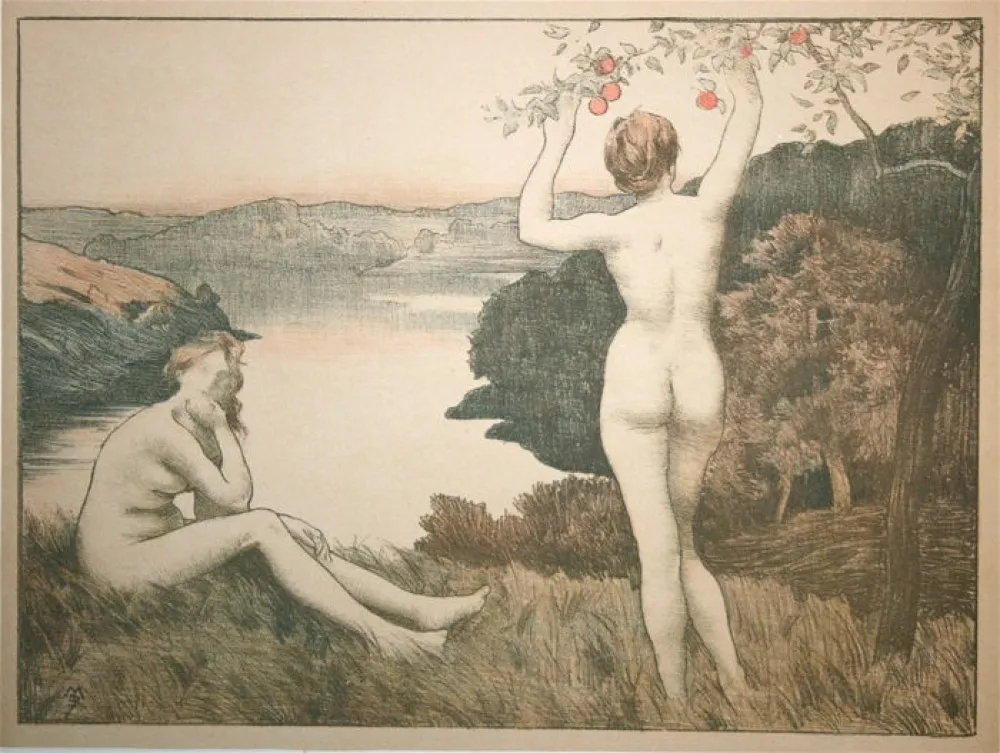 Lithograph Menard - Automne