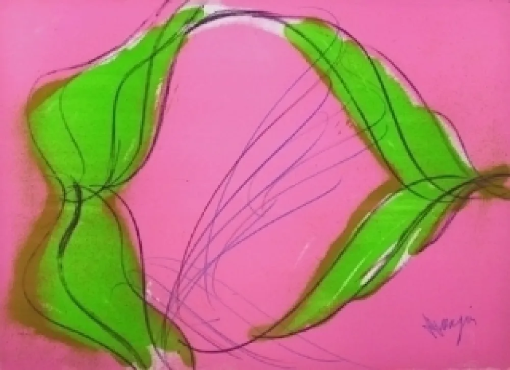 Lithograph Messagier - Arles